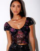Imagen de Glasty Crop Top en Gothic Rose