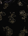Sello rosa negro y dorado