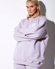 Imagen de sudadera Glo en lila pastel Daisy Embro