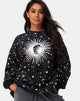 Imagen de la sudadera Shine en negro Cosmos