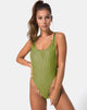 Imagen del bañador Goddess en raya Slim Negro Citrino