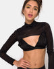 Imagen de Gola Top in Sheer Mesh Negro