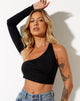 Imagen de Grasel Crop Top en Lycra Negro
