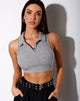 Imagen de Guaco Crop Top en Rib Grey Marl