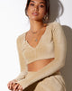 Imagen de Guan Crop Top en Velvet Rib Tan