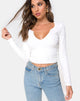 Imagen de Guanelle Top en Rib White