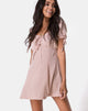 Imagen del vestido Guenette de satén Dusty Rose