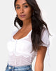 Imagen del top Guinevre de red blanco