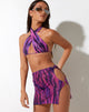 imagen de la minifalda Gumia en Tropical Rave Pink