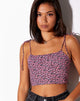 Imagen de Hemary Crop Top en Floral Fun Pink