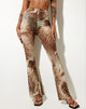 Imagen de Herlom Flare Trouser en marrón tigre