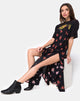 Imagen de Hime Maxi Dress in Soi Rose Negro y Rojo