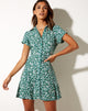 Imagen de Holma Mini Vestido en Floral Campo Verde