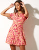 Imagen de Holma Minivestido de flores silvestres oscuro Cantaloupe