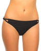 Imagen de la braguita de bikini Ice Cut Out en negro