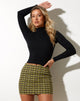 imagen de Ima Mini Skirt in Chevron Green