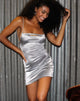 Imagen del vestido Kozue de satén Icy Silver