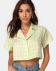 Imagen de Indiana Cropped Shirt in Sage Check
