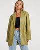 IMAGEN DE Saken Blazer en PU Leaf Green