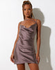 imagen de Iza Slip Dress in Satin Steel