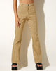 Imagen de Zoven Flare Trouser in Wavy Checker Yellow