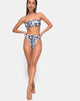 Imagen de la braguita de bikini Izarla en gris querubín