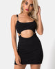 Imagen de Jasby Bodycon Dress in Black with Silver Hook