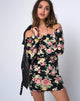 Imagen de Jazier Off The Shoulder Dress in Vintage Bloom