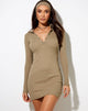 Imagen de Jeelo Bodycon Dress in Rib Eucalyptus