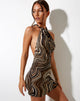 Imagen de Jessica Bodycon Dress in 70s Ripple