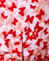 Mariposa Ditsy Melocotón y Rojo