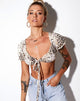 Imagen de Jiha Crop Top en leopardo arena