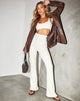 Imagen de Jiva Flare Trouser en Rib Cream