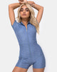 Imagen de Kajoon Playsuit en denim azul Hot Fix