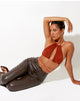 Imagen de Karti Crop Top en Mesh Toffee