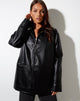 Imagen de la chaqueta Katana en Pu Negro