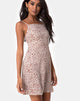 Imagen del minivestido Kayla en Safari Taupe