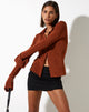 imagen de Keani Shirt en Crepe Marrón