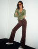 Imagen de Bootleg Jeans en Cord Rich Brown