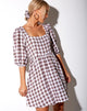 Imagen del vestido Kezie en Checkmate Marrón