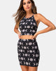 Imagen de la minifalda Kimmy en negro claro de luna