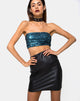 Imagen de Kimmy Falda Bodycon en Pu Negro Mate