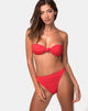 Imagen de Knot Bandeau Bikini Top en Baewatch Rojo