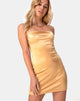 Imagen del vestido Kozue en oro cálido