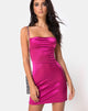 Imagen del vestido Kozue de satén magenta