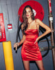 Imagen del minivestido Kozue rojo