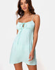 Imagen de Kumala Slip Dress in Satin Cheetah Mint