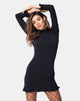 Imagen del vestido Lafitte en Polycrepe Negro