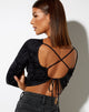 Imagen de Lali Crop Top en Persian Night Negro