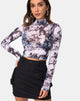 Imagen de Lara Crop Top en malla Querubín